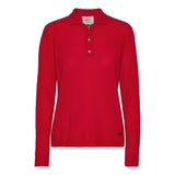 Beta Studios Kassandra Polo-Shirt Cashmere Tops Red