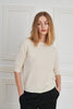 Lady Sleeve Cashmere - Almost White