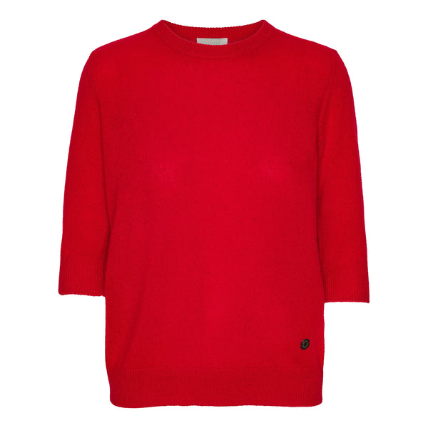 Beta Studios Lady Sleeve Cashmere Cashmere Tops Red