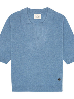 Marguerite Slim Polo - Turtle Dove Blue
