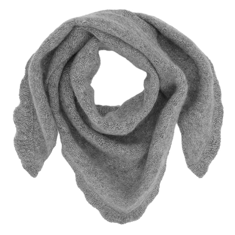 Beta Studios Mini Triangle Scarf Accessories Cashmere Grey Melange