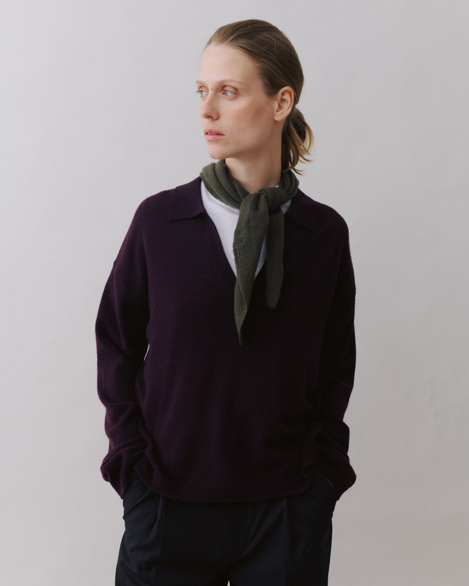 Beta Studios Naya Polo Cashmere Tops Ripe fig