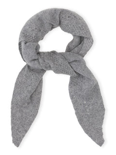 Nilo Medium Triangle Scarf - Grey Melange