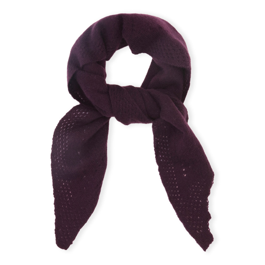 Beta Studios Nilo Medium Triangle Scarf Accessories Cashmere Ripe fig