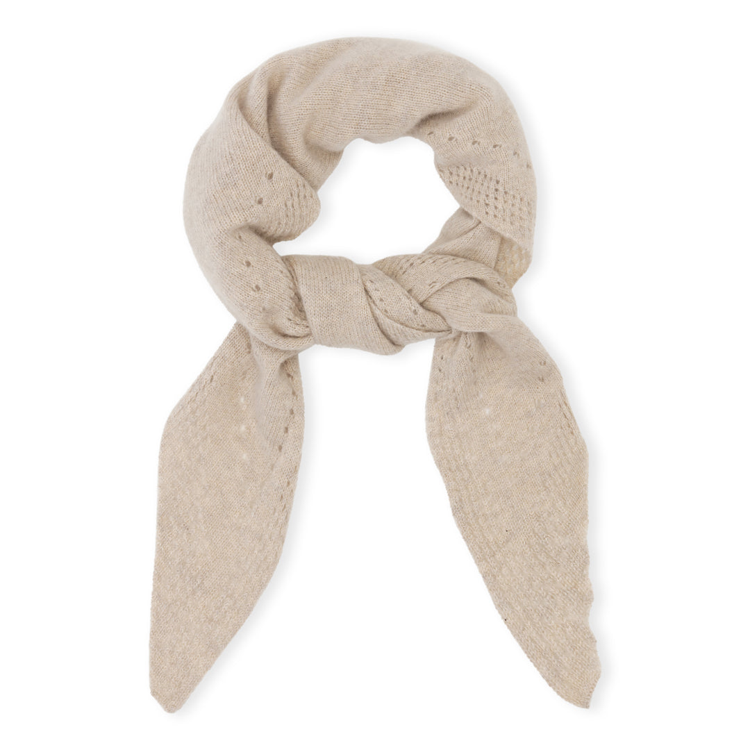Beta Studios Nilo Medium Triangle Scarf Accessories Cashmere Sand Melange