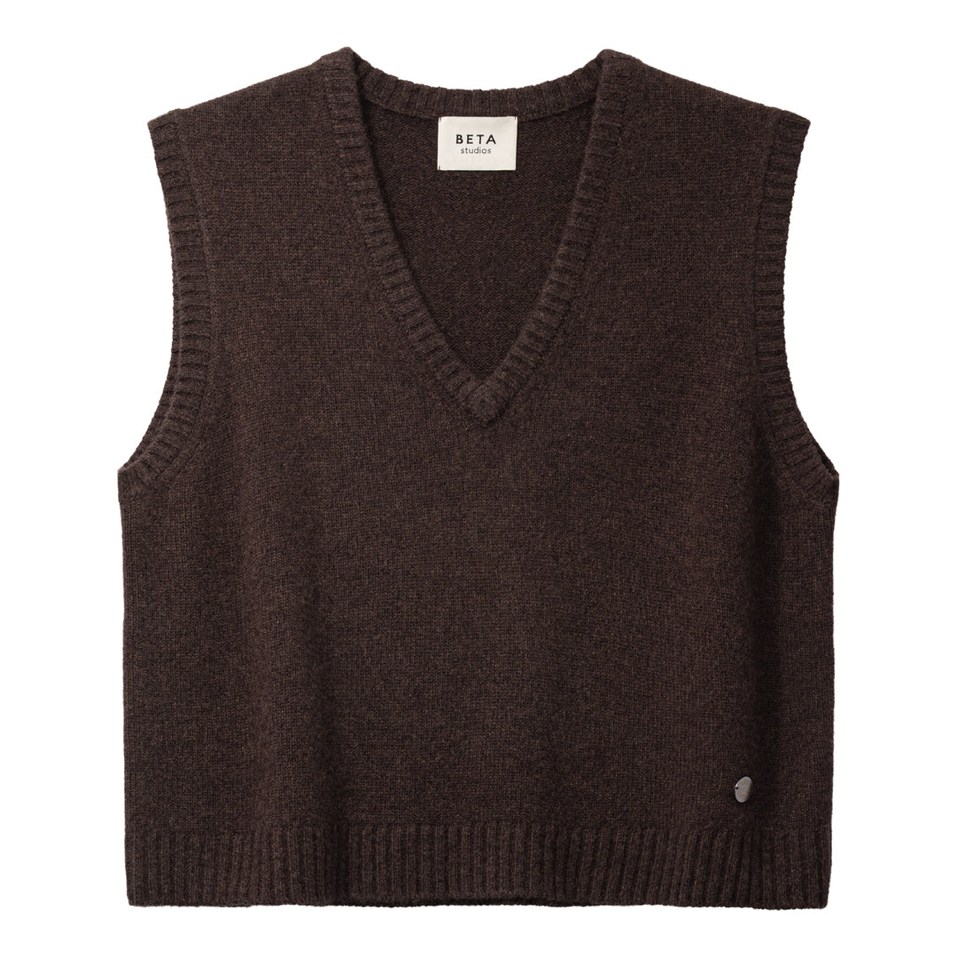 Beta Studios Ninka Vest Cashmere Vest Compost