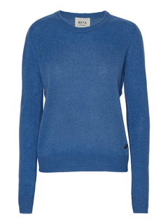 Abbie O-neck Basic - Denim Blue