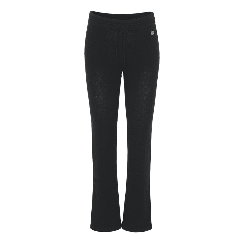 Beta Studios Pant Straight Fit Cashmere Cashmere Pants Black