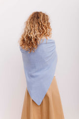 Beta Studios Triangle Cashmere Scarf Accessories Cashmere Powder Blue