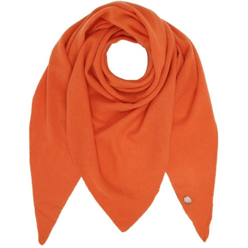 Beta Studios Triangle Cashmere Scarf Accessories Cashmere Poppy Orange