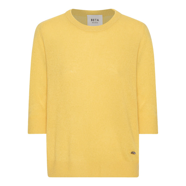 Beta Studios Lady Sleeve Cashmere Cashmere Tops Golden Yellow