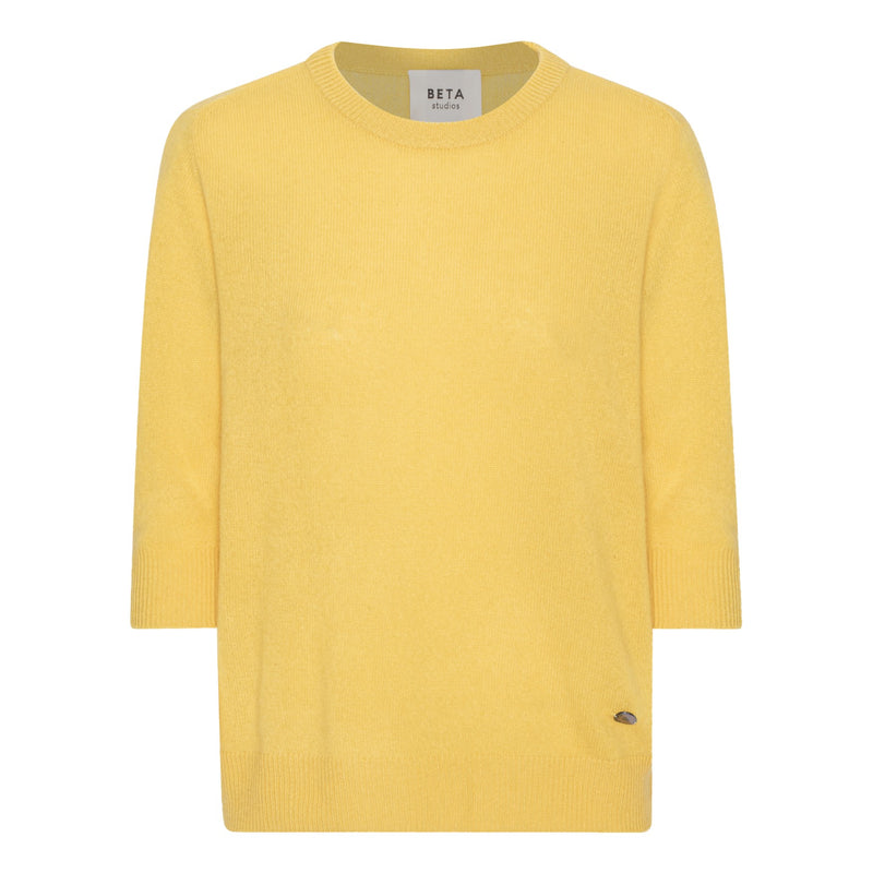 Beta Studios Lady Sleeve Cashmere Cashmere Tops Golden Yellow